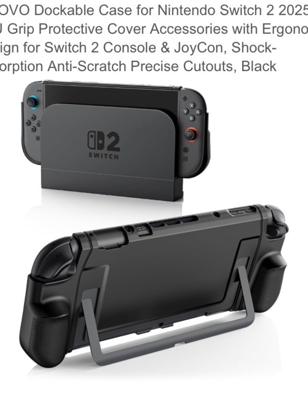 Nintendo Switch Dockable Case, Protective Cover, Ergonomic Design Console